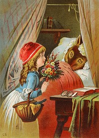 Little Red Riding Hood, illustration by Carl Offterdinger