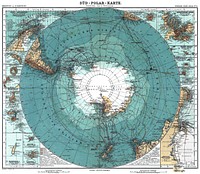 Map of Antarctica. Scale [ca. 1:40,000,000]. Col., 34 × 41 cm.