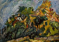 Chaïm Soutine - Vue de Céret by Chaim Soutine