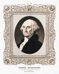 George Washington, 1st President of the United States (1846) by Albert Newsam. Original from the Library of Congress. Digitallyally enhanced by rawpixel.