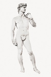 Michelangelo's sculpture of David illustration
