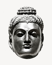 Indian Buddha head photo psd