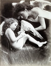 Venus chiding cupid and depriving him of his wings (1872) by Julia Margaret Cameron. Original from The Minneapolis Institute of Art. Digitally enhanced by rawpixel.