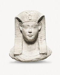 Young Pharaoh sculpture, vintage psd