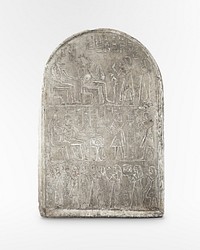 Funerary Stele of Thutmose (1323–1295 BC) ornamental design in high resolution by anonymous. Original from the Saint Louis Art Museum. Digitally enhanced by rawpixel.