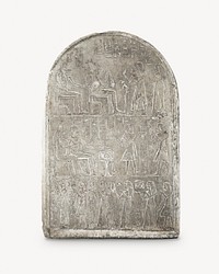 Thutmose's funerary stele, vintage ornamental psd