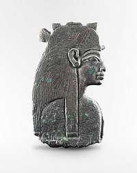 Necklace Counterweight (menat) (1550–1069 BC) sculpture in high resolution by anonymous. Original from the Saint Louis Art Museum. Digitally enhanced by rawpixel.