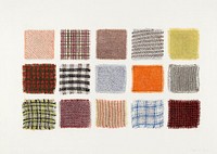 Factory cloth samples (1935/1942) by Frank J. Mace. Original from The National Gallery of Art. Digitally enhanced by rawpixel.