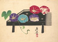 Morning Glories (1860) by Shibata Zeshin.