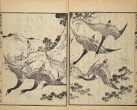 Picture Book of The Tōshisen (Chinese verses by Takai Ranzan), Series Seven (1833) by Katsushika Hokusai (1760–1849). Original from The MET Museum. 