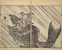 Picture Book of The Tōshisen (Chinese verses by Takai Ranzan), Series Seven (1833) by Katsushika Hokusai (1760&ndash;1849). Original from The MET Museum. 