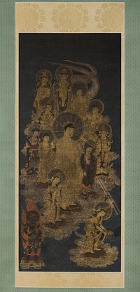 Buddha and Attendants. Original from The Los Angeles County Museum of Art.