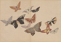 All Kinds of Butterflies, Vol. 1 (1908) painting in high resolution by Kamisaka Sekka. Original from the Minneapolis Institute of Art. Digitally enhanced by rawpixel.