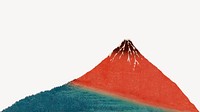 Hokusai's volcanic mountain psd.   Remastered by rawpixel. 