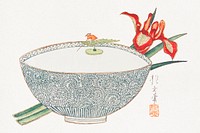 Bowl of Water with Tiny Boatman Floating (1830s) by Yamada Hogyoku. Original public domain image from The Minneapolis Institute of Art.   Digitally enhanced by rawpixel.