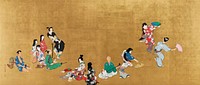 The four elegant pastimes (19th century) vintage painting by Shibata Zeshin. Original public domain image from the Minneapolis Institute of Art.   Digitally enhanced by rawpixel.