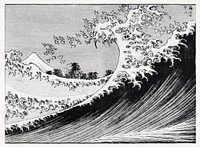 Hokusai's One Hundred Views of Mount Fuji (1835) vintage Japanese woodcut print. Original public domain image from The Minneapolis Institute of Art.   Digitally enhanced by rawpixel.