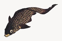 Koi fish, vintage Japanese illustration. Remastered by rawpixel. 