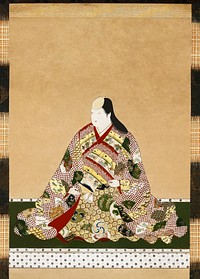 Japanese woman (17th century) vintage painting. Original public domain image from The Minneapolis Institute of Art.    Digitally enhanced by rawpixel. Digitally enhanced by rawpixel.