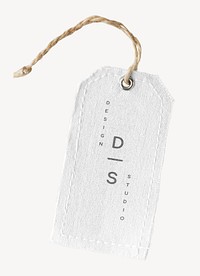 Clothing tag mockup, fashion business editable design psd