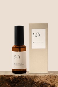 Spray bottle mockup psd for skincare product 