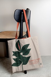 Tote bag  mockup, editable design  psd