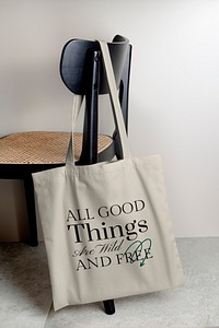 Tote bag mockup, eco-friendly PSD shopping essential