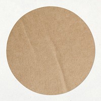 Round badge, paper texture design