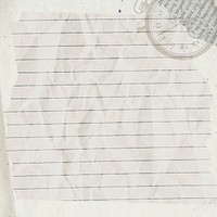 Crumpled note paper background, beige design