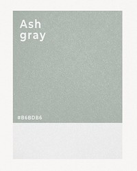 Color card mockup, ash gray psd