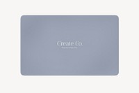 Business card mockup, gray 3D rendering design psd