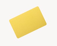 Gift card, yellow 3D design