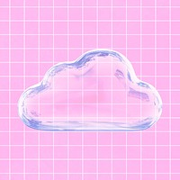 Glossy cloud, 3D rendering design