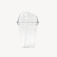 Plastic cup, 3D rendering design