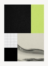 Abstract green, black poster, paper with design space