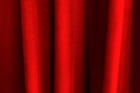 Red curtain background, fabric texture 