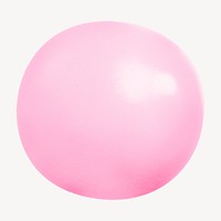 Pink bubble, round shape graphic psd