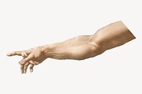 God's hand, Creation of Adam psd, famous painting, remixed from artworks by Michelangelo Buonarroti