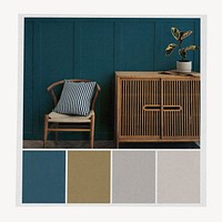 Living room color schemes mockup psd