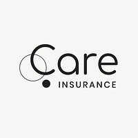 Health insurance logo template, editable design vector