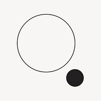 Creative circle logo element, simple design vector