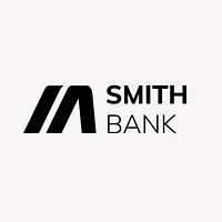 Bank business logo template, editable design vector