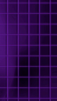 Purple mobile wallpaper, retro wireframe pattern