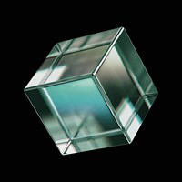 Crystal cube, 3D geometric shape