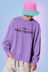 Sweater mockup, street apparel design psd