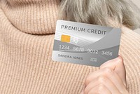 Premium credit card mockup psd