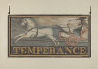 Tavern Sign: "Temperance" (c. 1940) by John Matulis. Original from The National Gallery of Art.