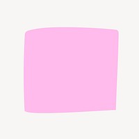 Pink badge, square shape design vector