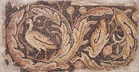 Birds with Foliage during late 4th–mid 5th century floor coverings in high resolution. Original from the Minneapolis Institute of Art.