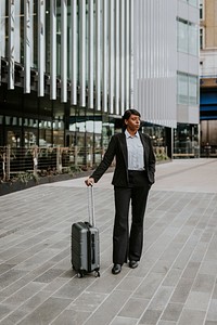 Businesswoman traveling on business trip